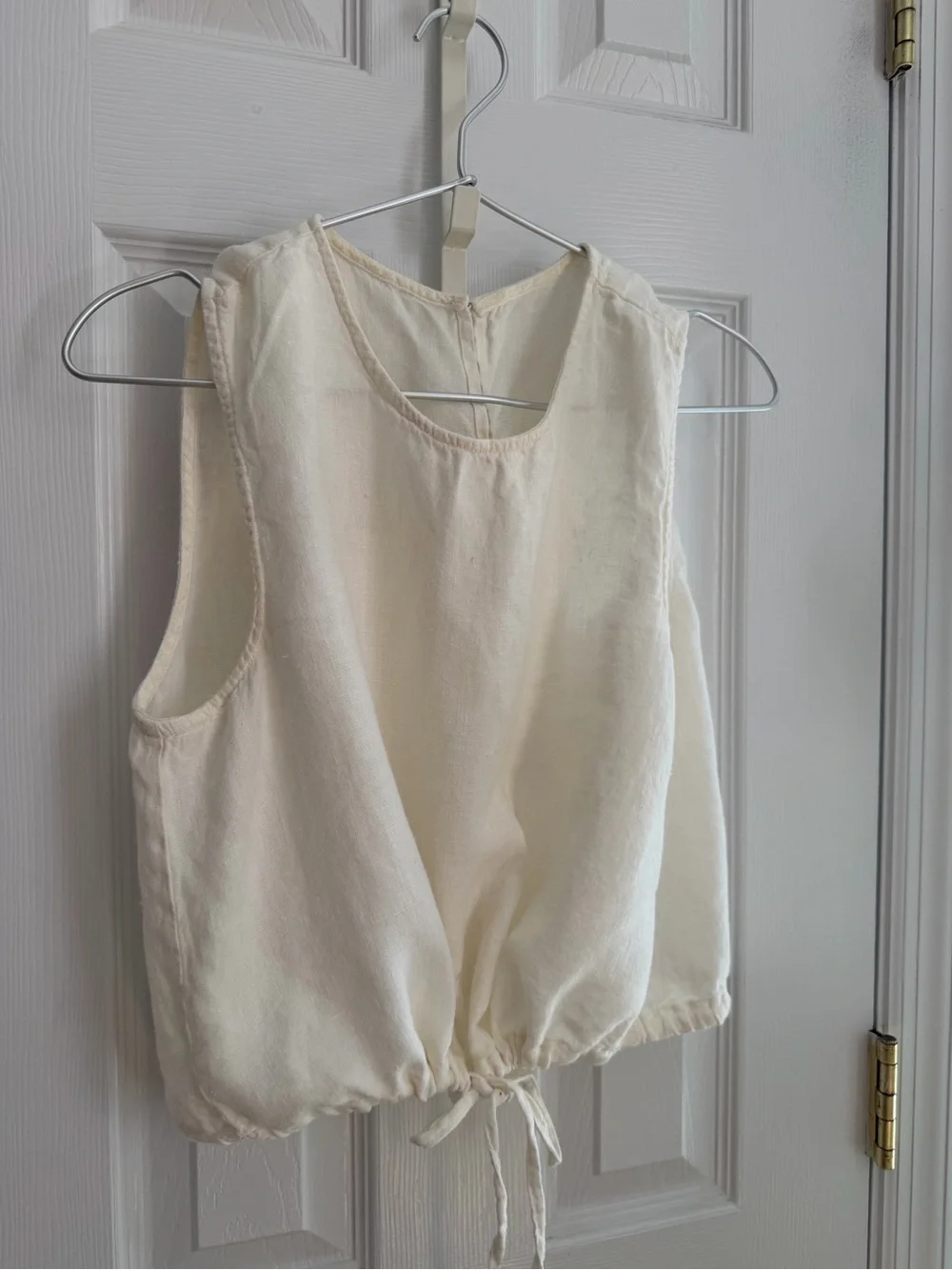 White Linen Set Zara Skirt And Top Size M